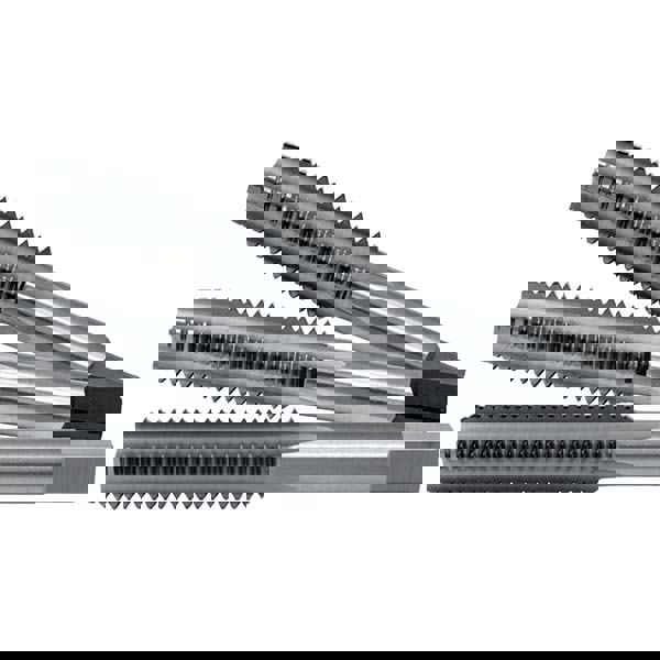 Tap Set: UNF, 3 Flute, Bottoming Plug & Taper, High Speed Steel, Bright Finish